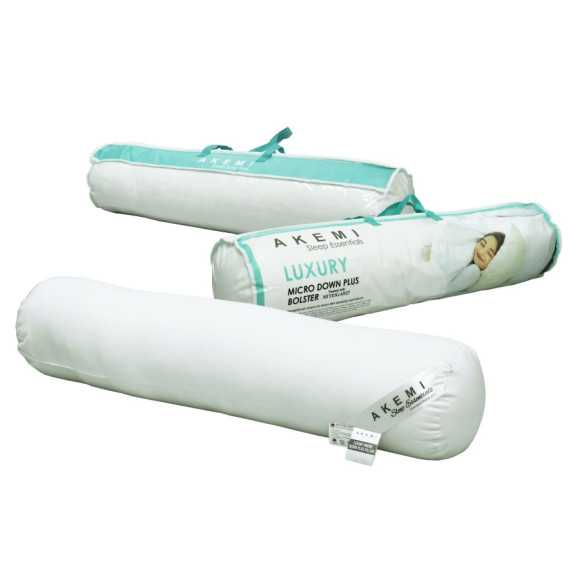 AKEMI Sleep Essentials Luxury Micro Down Plus Bolster