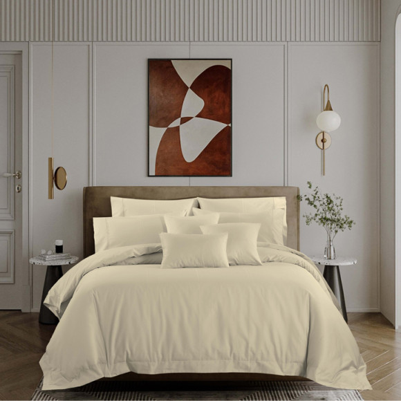 Akemi Cotton Selection Affi Andie After Glow Cream Quilt cover set