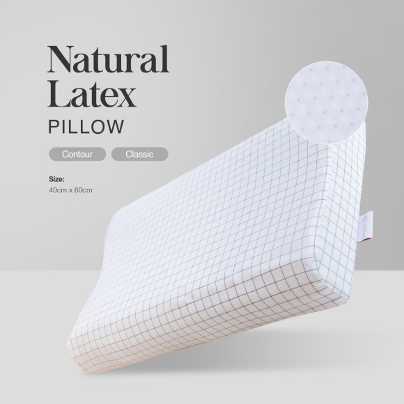 Nina MG Pillow - Contour Natural Latex 