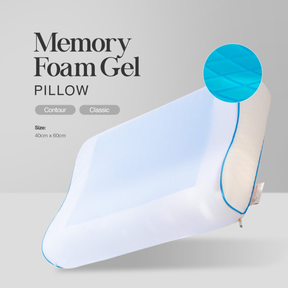 Nina MG Pillow -  Memory Foam Classic Gel Touch