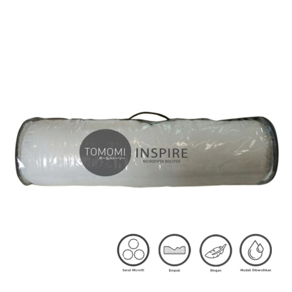 TOMOMI - BOLSTER MICROFIL WHITE 22 X 85