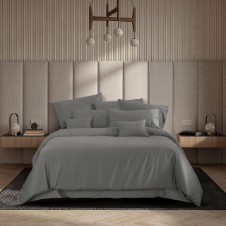 CANNON Cotton Dobby Morison Yaakov Ultimate Gray Bed Sheet Set