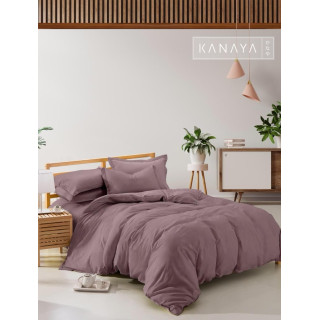 Kanaya Organic Washed Fibre Comforter Set Lorca Bronzie 