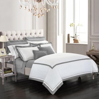 Nina MG Bed Sheet Set -Majestic / Gray