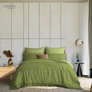 Tomomi Bed Sheet Set Nami / Lime