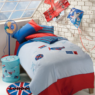 (*CLEARANCE SALE*) Aussino Kids Embroidery Quilt Cover Set - By Air