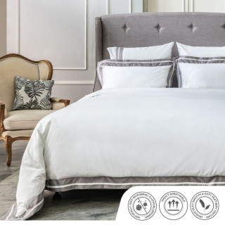 Nina MG Bed Sheet Set - Belmont / Grey