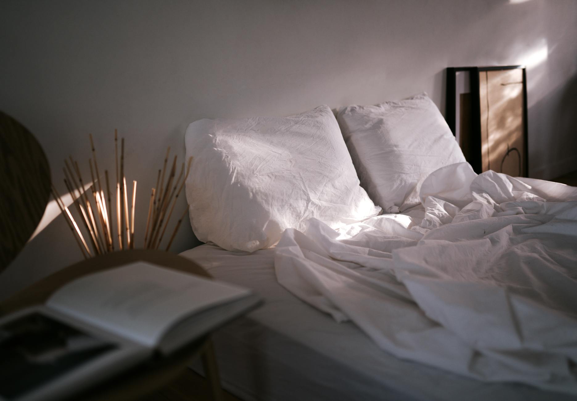 photo of pillows on bed