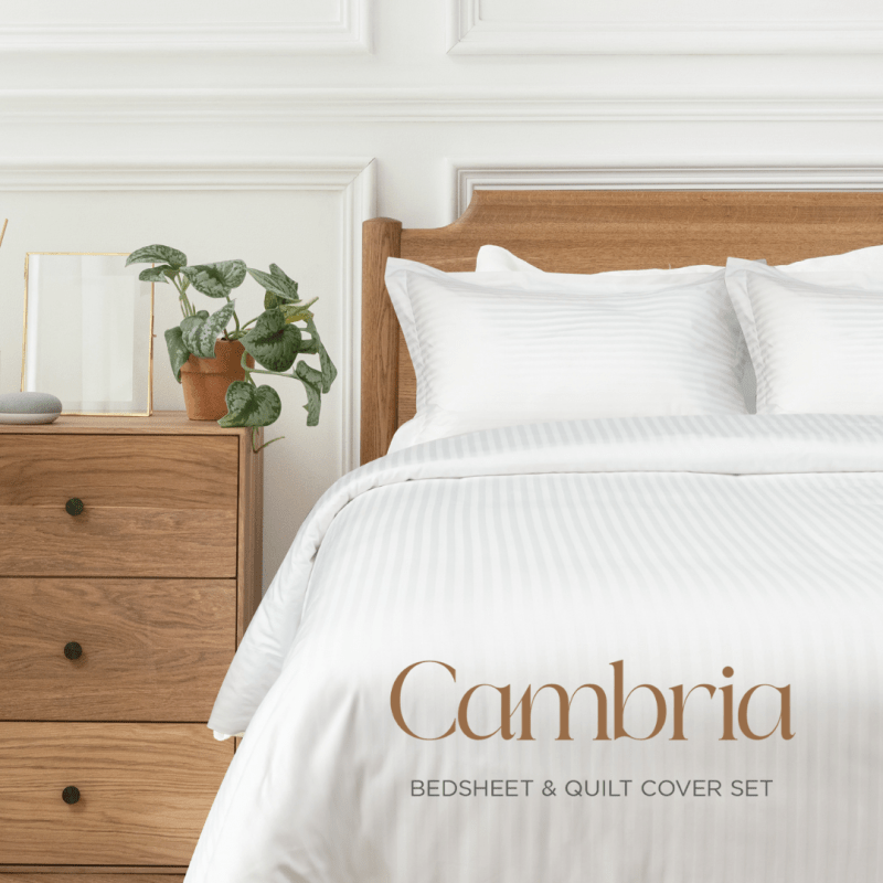 NINA MG - Cambria Fitted Sheet | Quilt Cover