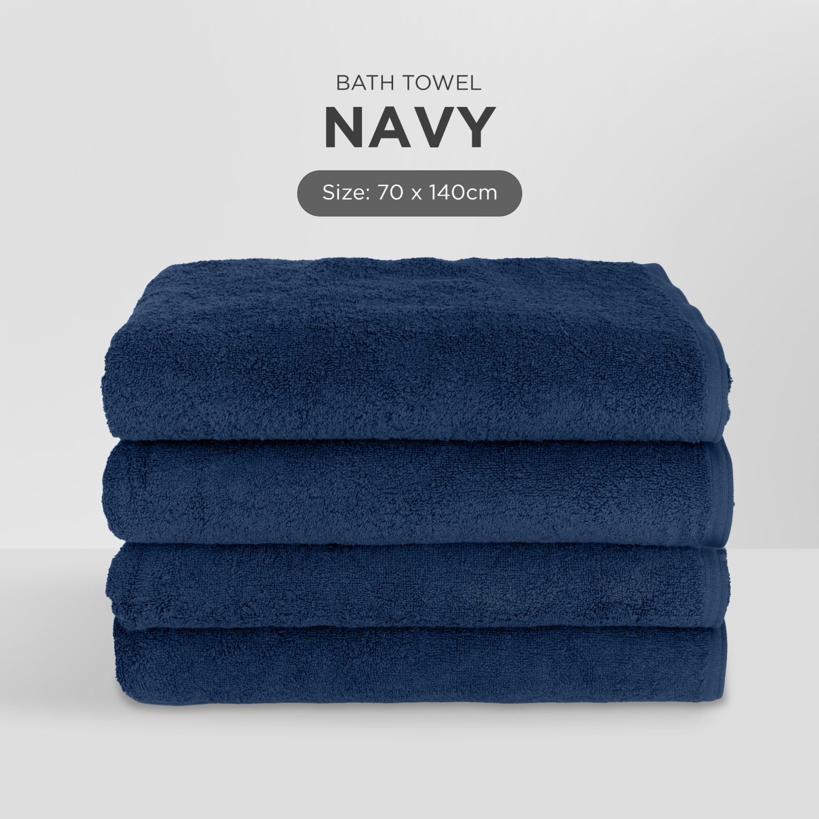 NINA MG - Premium Towel Navy