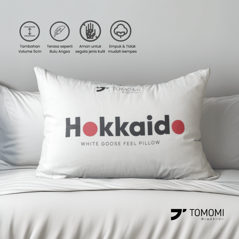 Tomomi -  Hokkaido White Goose Feel Pillow