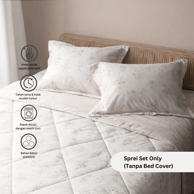 TOMOMI - Bedsheet Set Nippon Cotton Akane Series Sprei Set Only