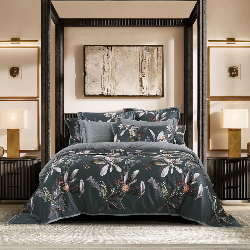 CANNON Ariston SUPIMA Cotton Woodrige Bed Sheet Set & Quilt Cover