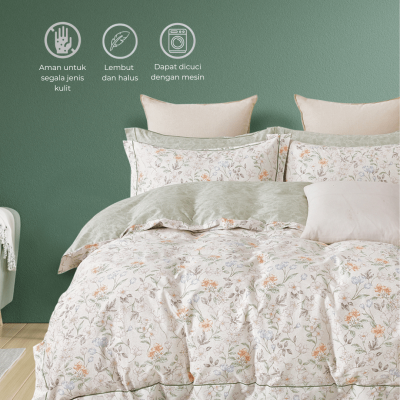 TOMOMI - Bedsheet Set Cotton Sateen Himari Series Sprei Set Only