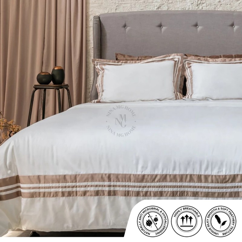 NINA MG - Signature Anatolia Gold Fitted Sheet | Quilt Cover