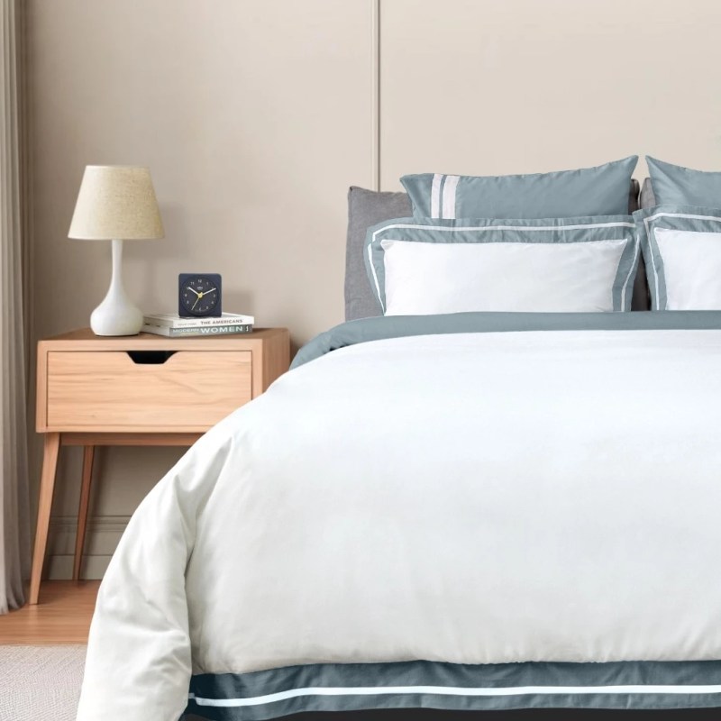 NINA MG - Signature Lux Belmont Ether Fitted Sheet | Quilt Cover