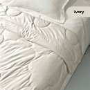 TOMOMI - Two Pillow Case with Sham Orime Nippon Linen | Sarung Bantal Isi 2 Bahan Linen Serat Rami - Ivory