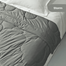 TOMOMI - Two Pillow Case with Sham Orime Nippon Linen | Sarung Bantal Isi 2 Bahan Linen Serat Rami - Storm
