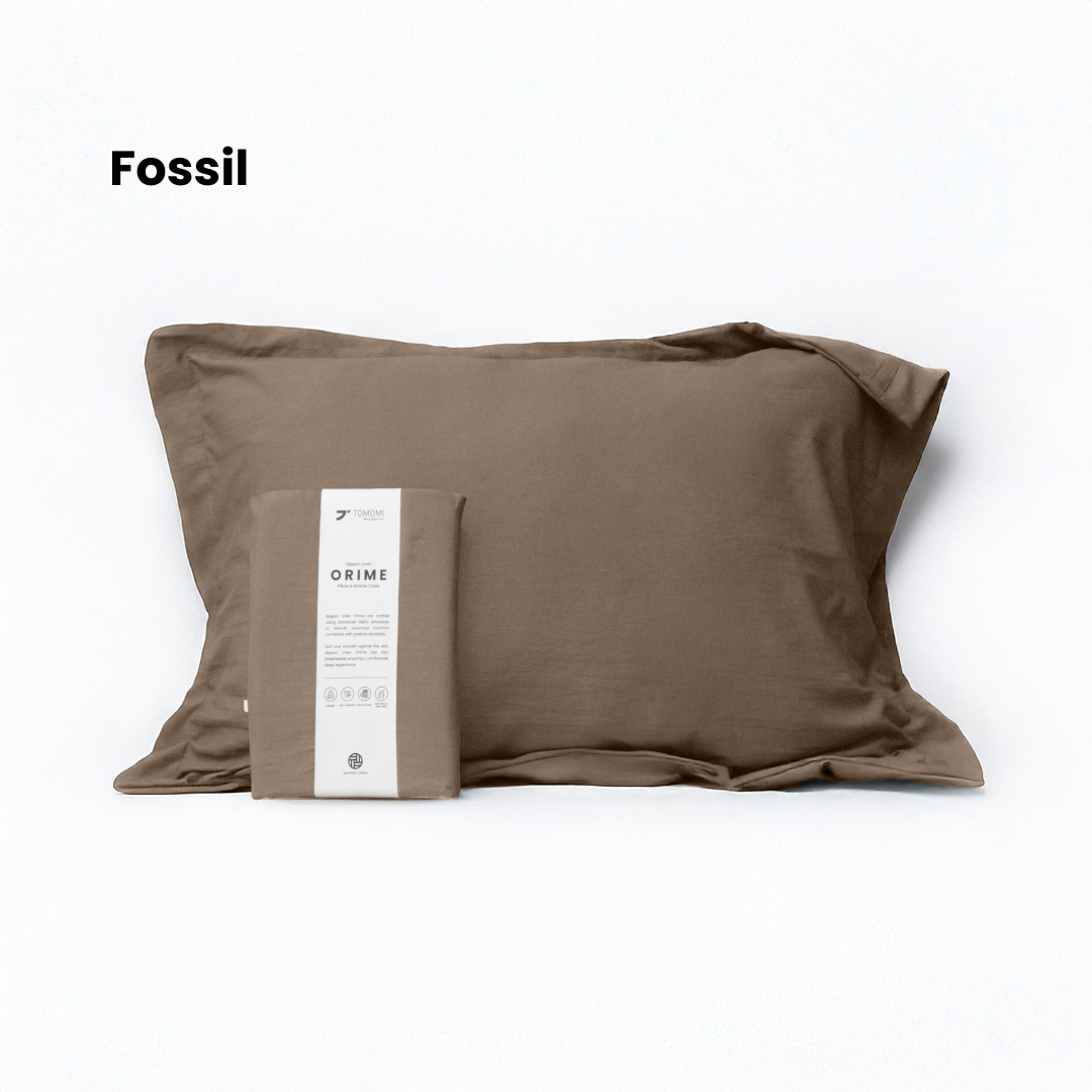 TOMOMI - Two Pillow Case with Sham Orime Nippon Linen | Sarung Bantal Isi 2 Bahan Linen Serat Rami - Image 8