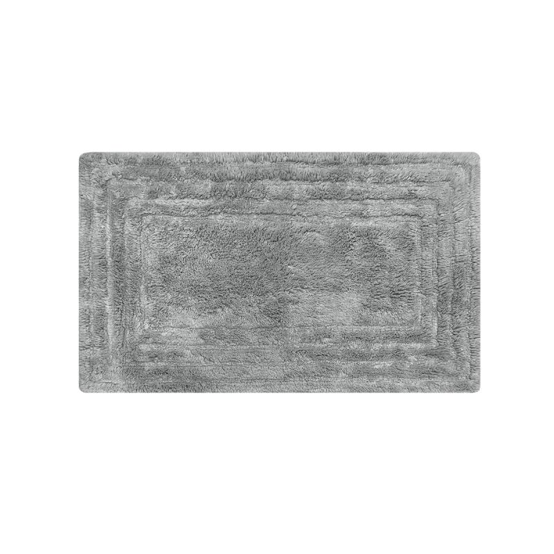 Charles Millen 100% Cotton Anti-Slip Regis Silver Bath Mat