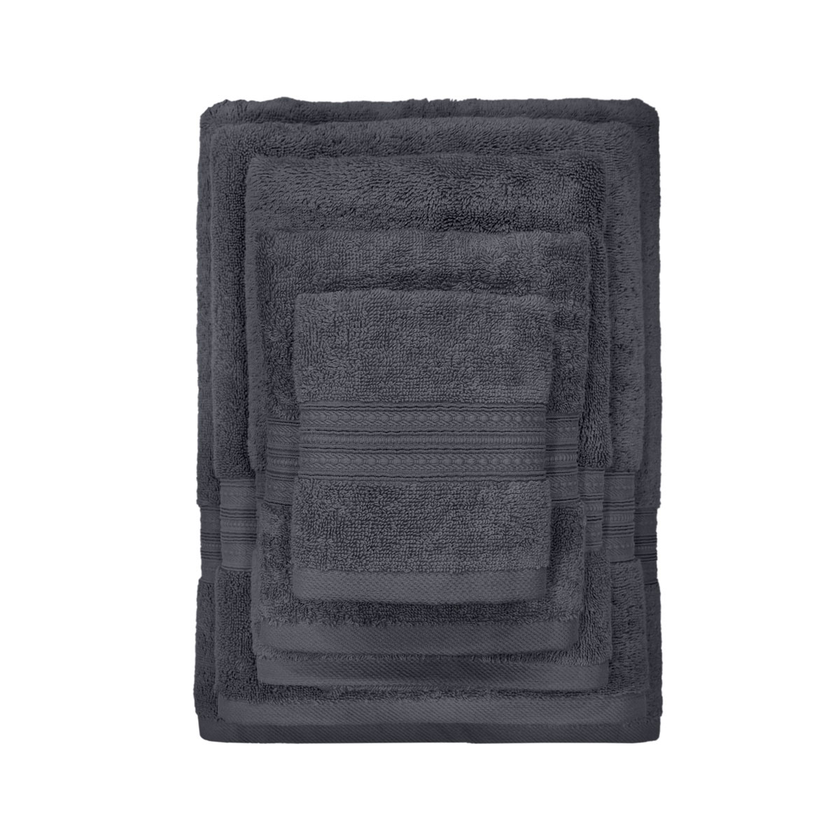 Charles Millen Signature Collection Galla Charcoal Towel