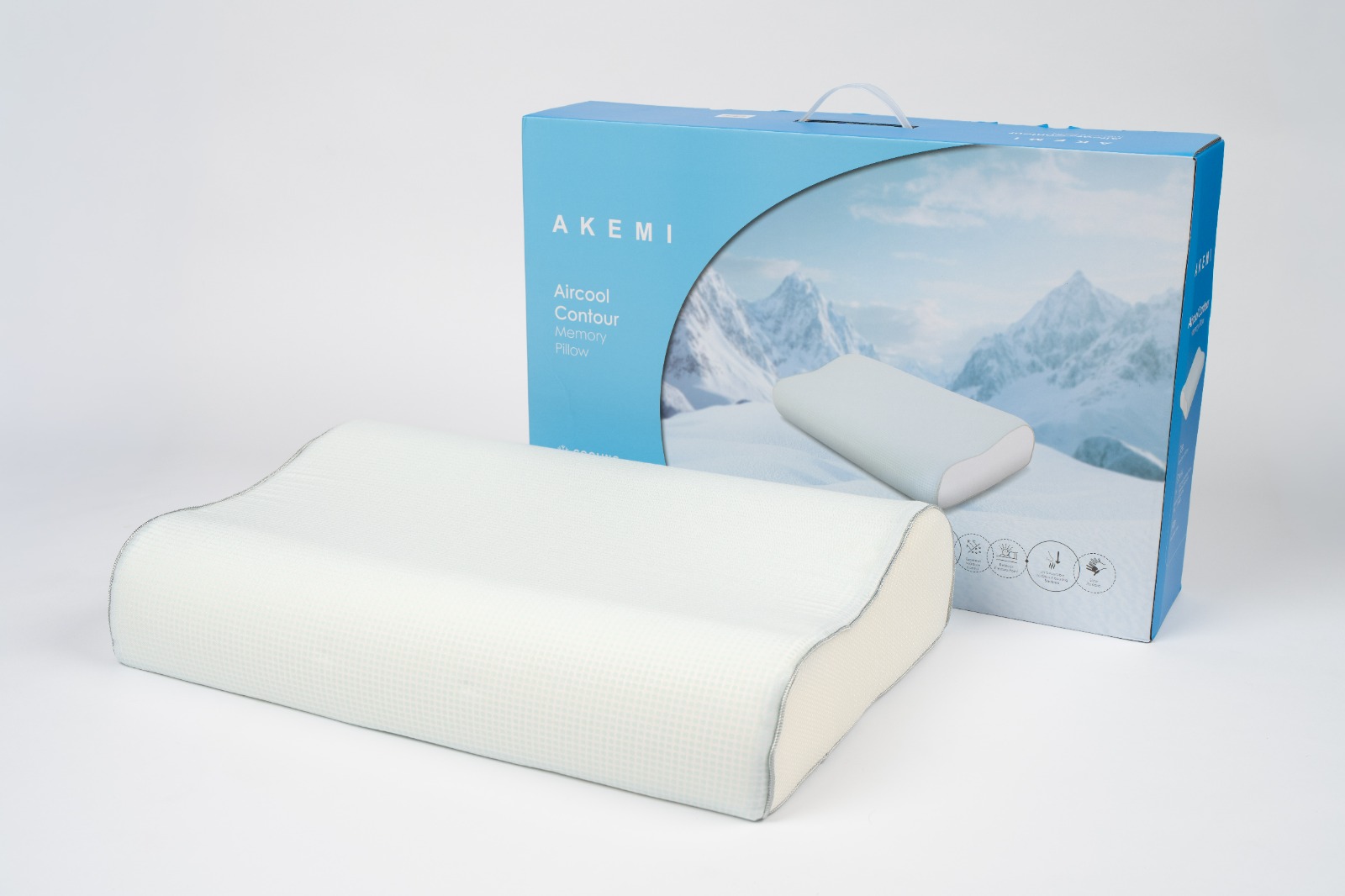 AKEMI Cooling Aircool Contour Memory Pillow