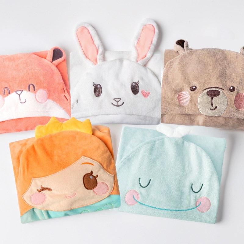 AKEMI Kids Cotton Hooded Towel