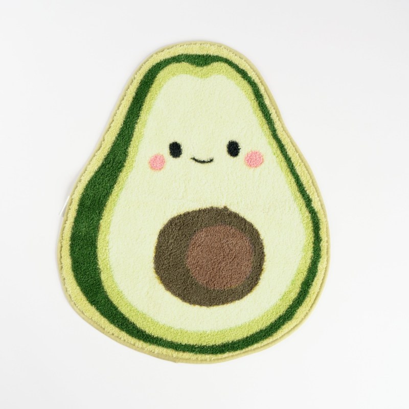 AKEMI Kids Anti Slip Microfibre Lula Avocado Bath Mat