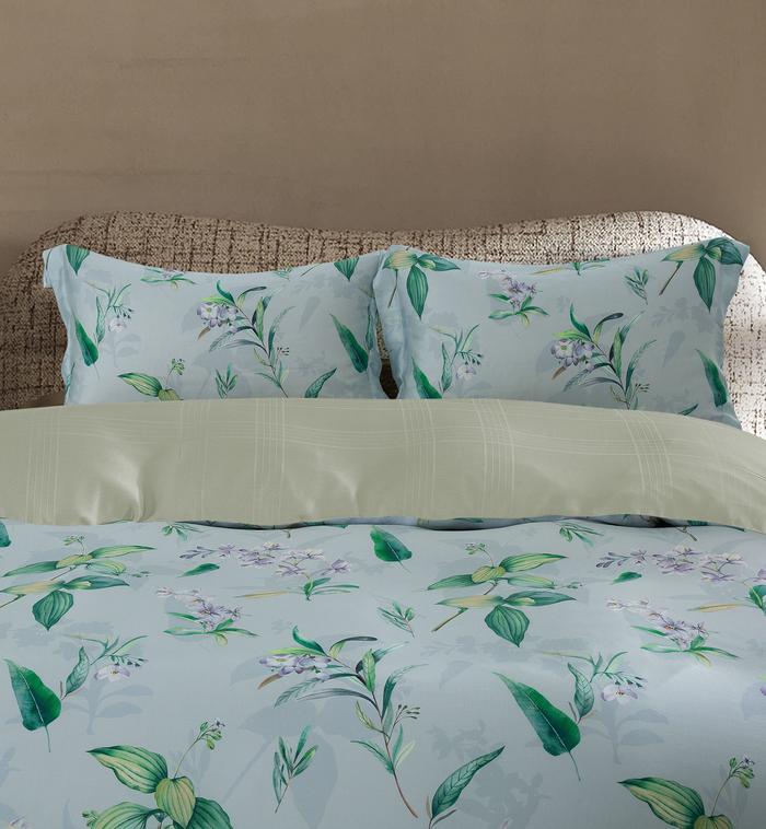CANNON Tencel Lyocell Ashton Encylia Bed Sheet Set & Quilt Cover - Queen