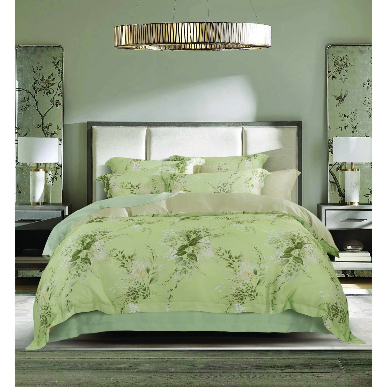 CANNON Tencel Lyocell Ashton Jasmine Vine Bed Sheet Set & Quilt Cover - Image 2