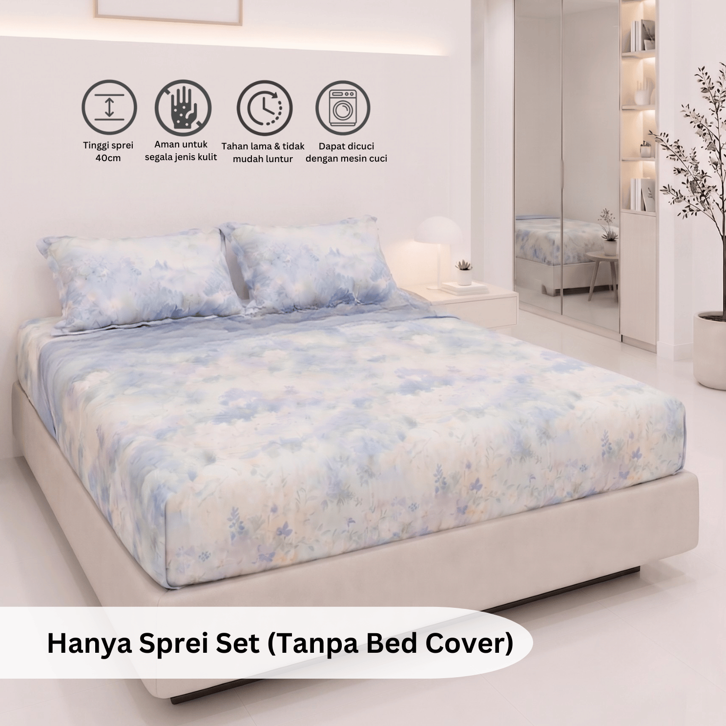 Tomomi - Bed Sheet Set Yumeko Tencel | Sprei Set Only