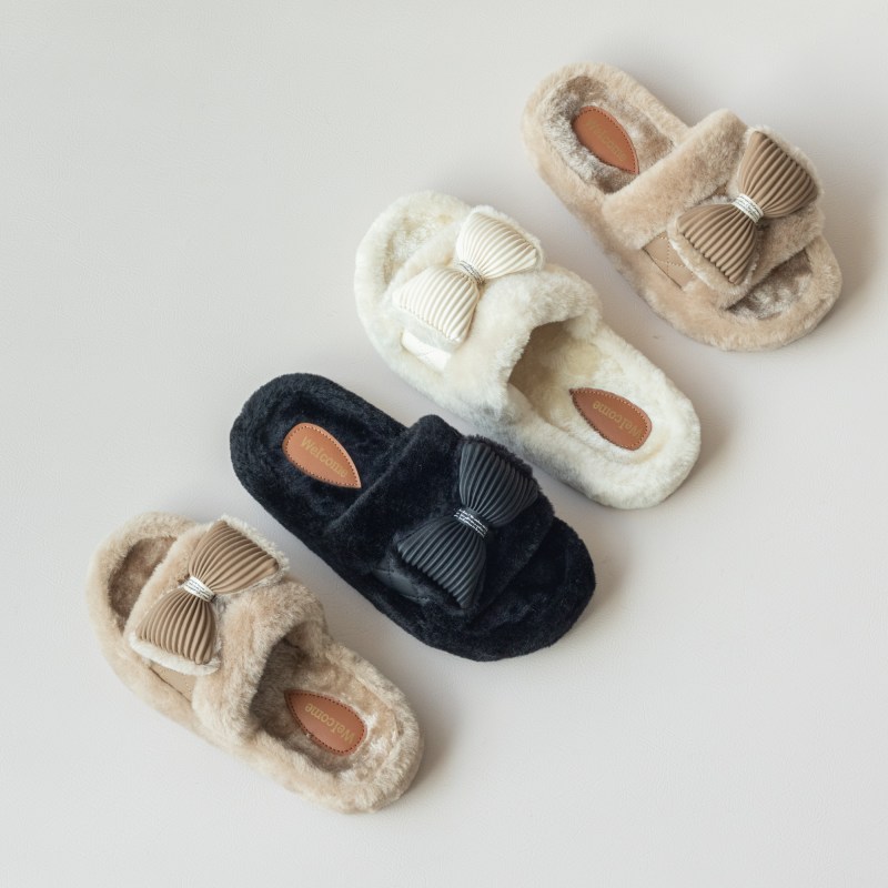 TOMOMI - Slipper Fleece Ribon Series