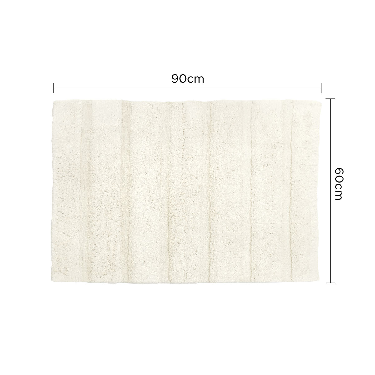 CHARLES MILLEN New Cordue (M) 100% Cotton Anti slip Bath Mat - Image 5