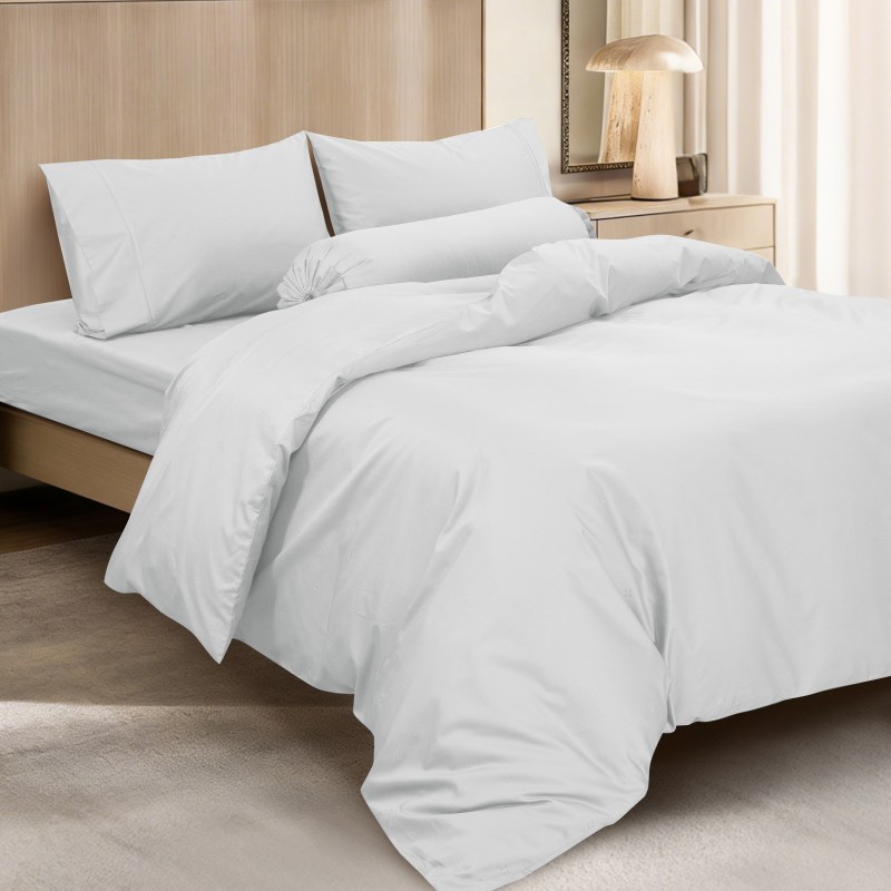 CANNON Morrison Long Staple Cotton Fitted Sheet Set & Quilt Cover | Rennie 1200TC